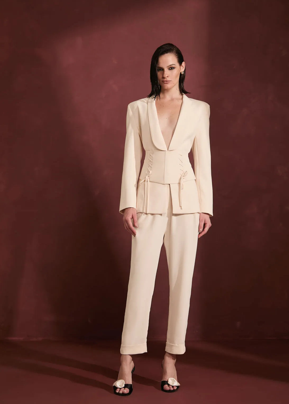 Deep Neckline Blazer