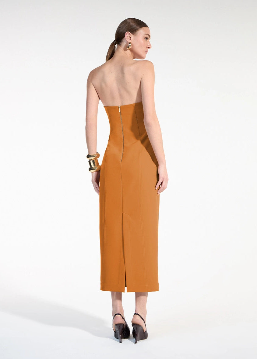 Strapless Midi Dress