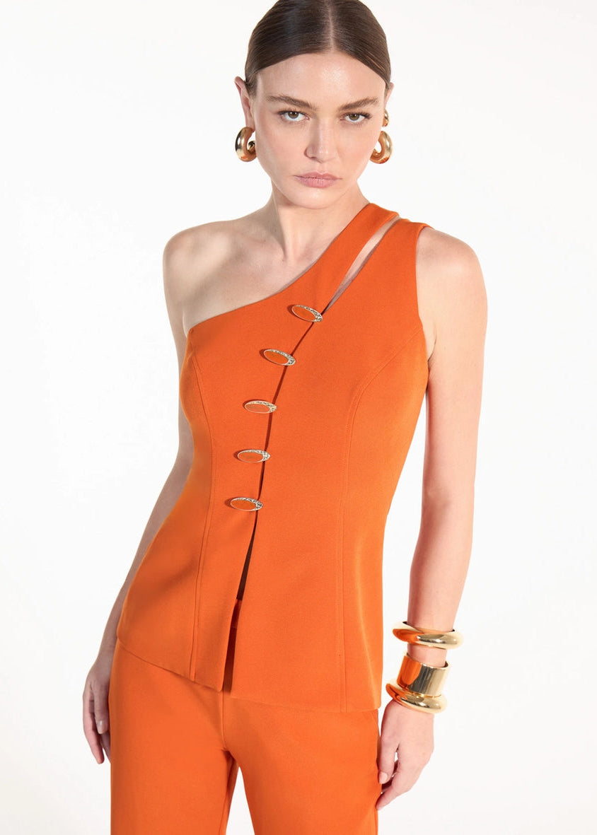 One Shoulder Top and Pants Set