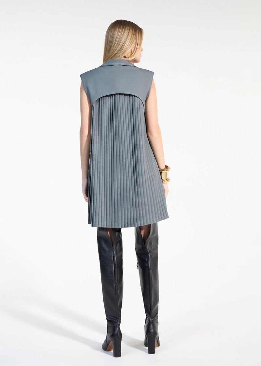 Pleated Vest Dress