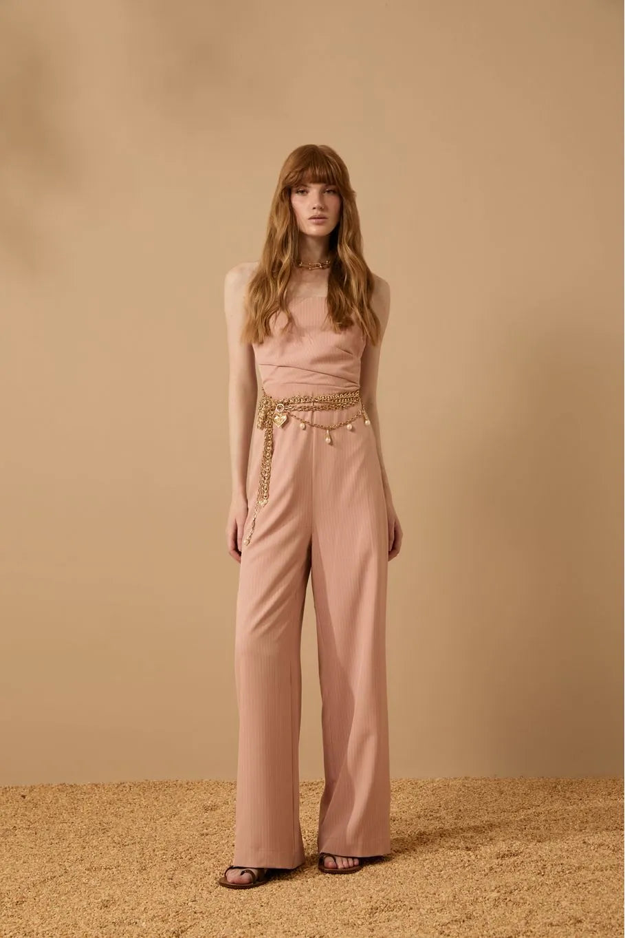 Pinstripe Jumpsuit