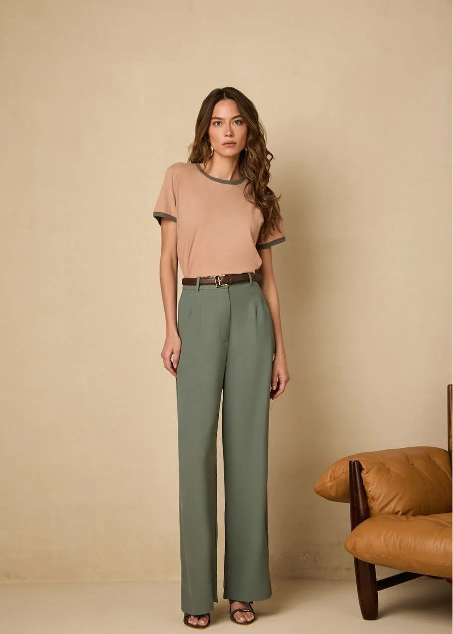 Tailored Straight Pants