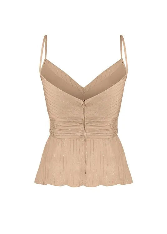 Peplum V-Neck Blouse