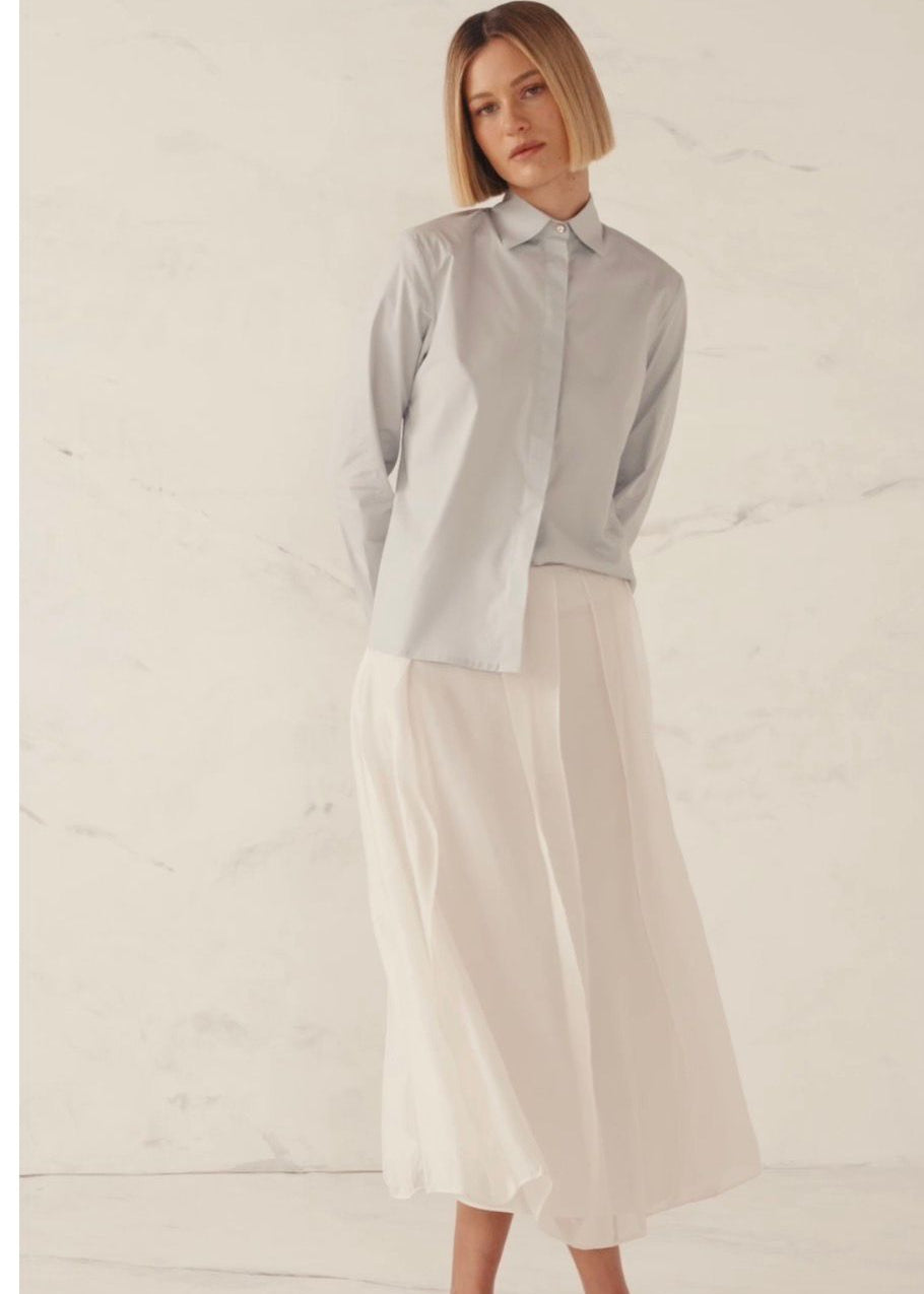 Tailored Shirt with Gold Buttons