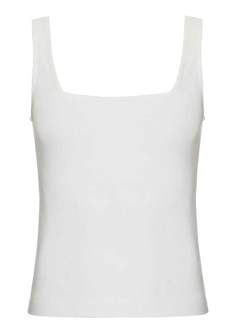 White tank top on a white background