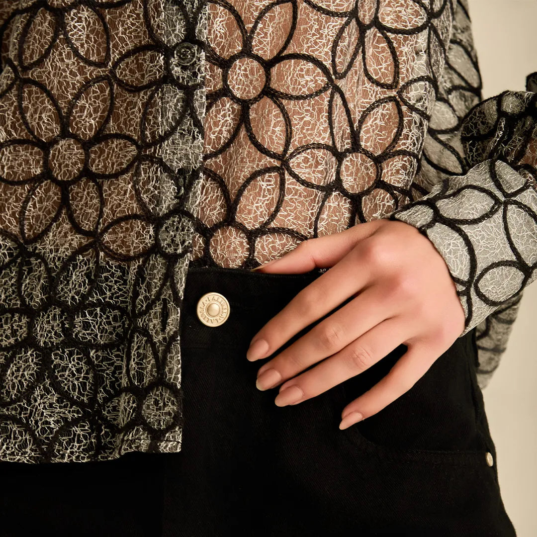 Flower Sheer Shirt
