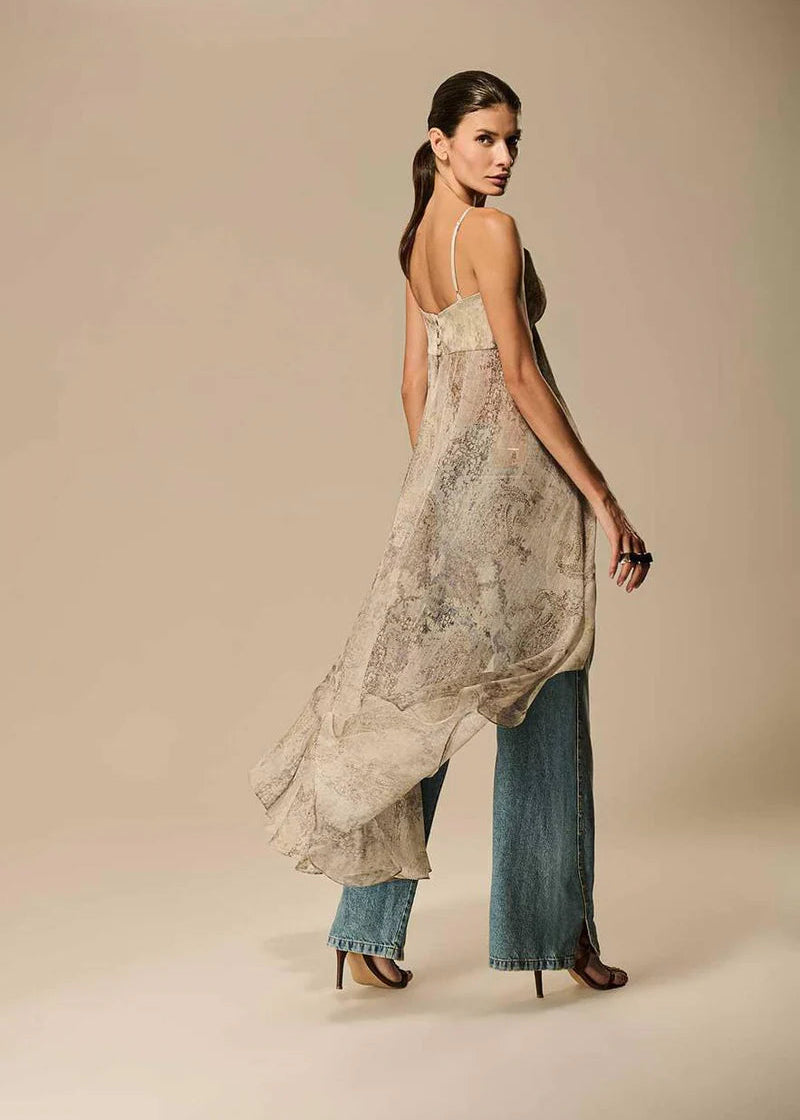 Bohemian Print Maxi Top