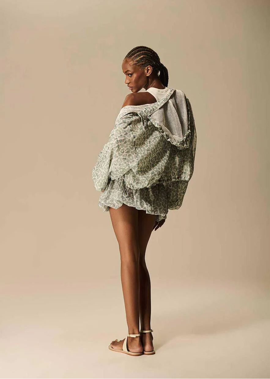 Washed Leopard Jacket