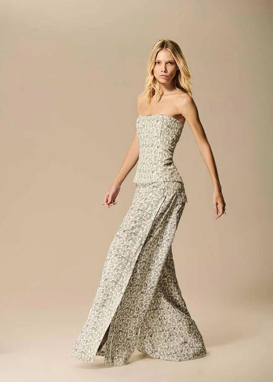 Washed Leopard Pants