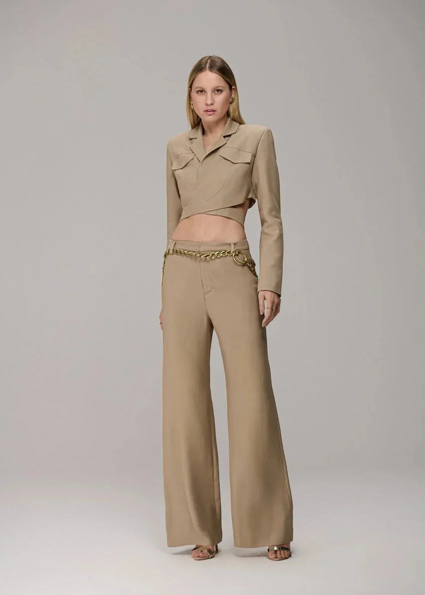 Army Wrap Blazer & Trousers Set