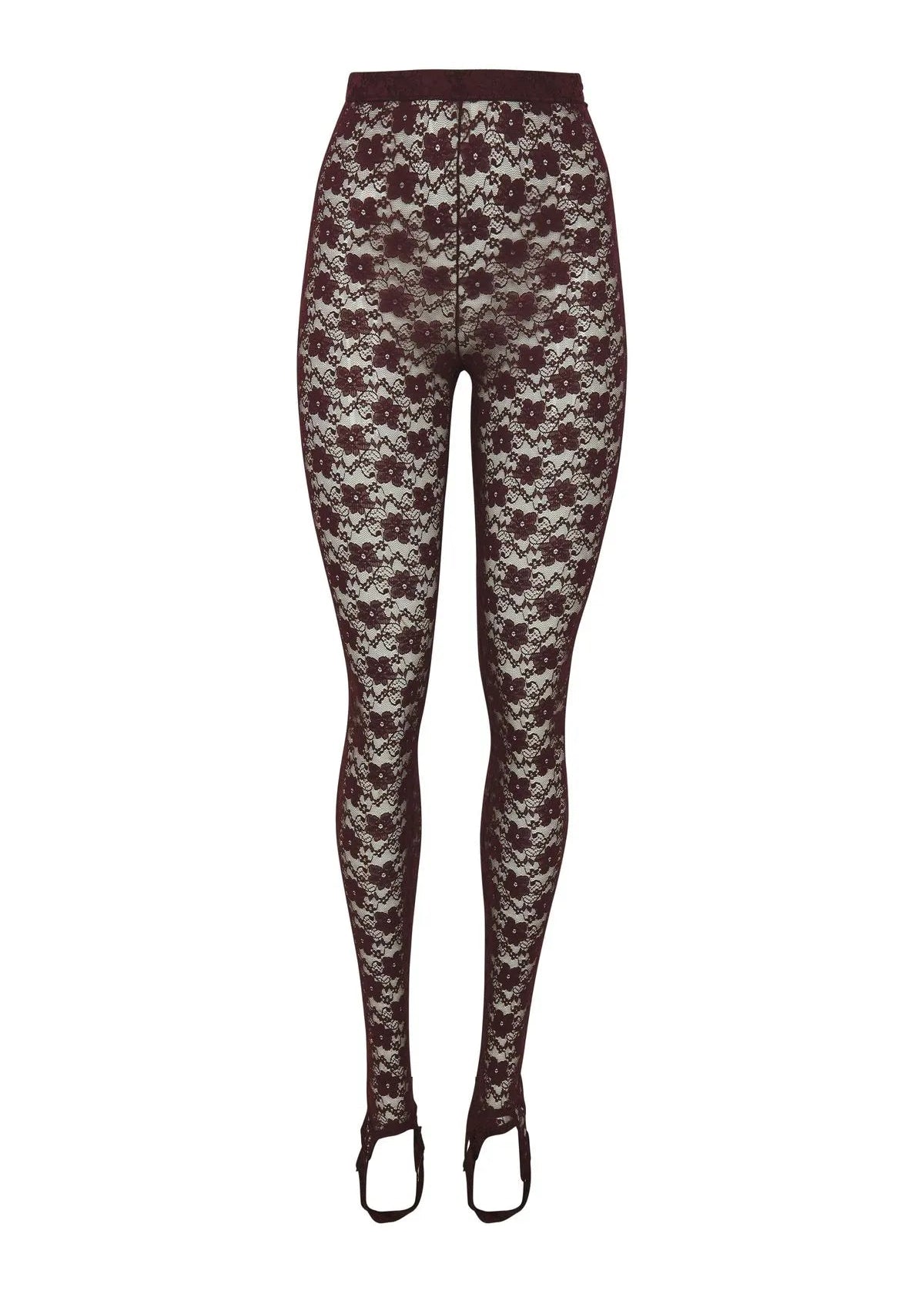 Patterned leggings on a white background