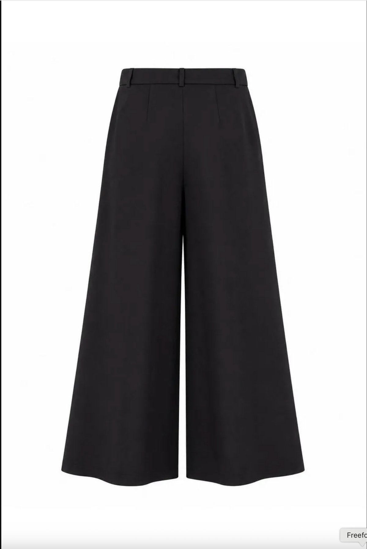 Black pleated tailored pants