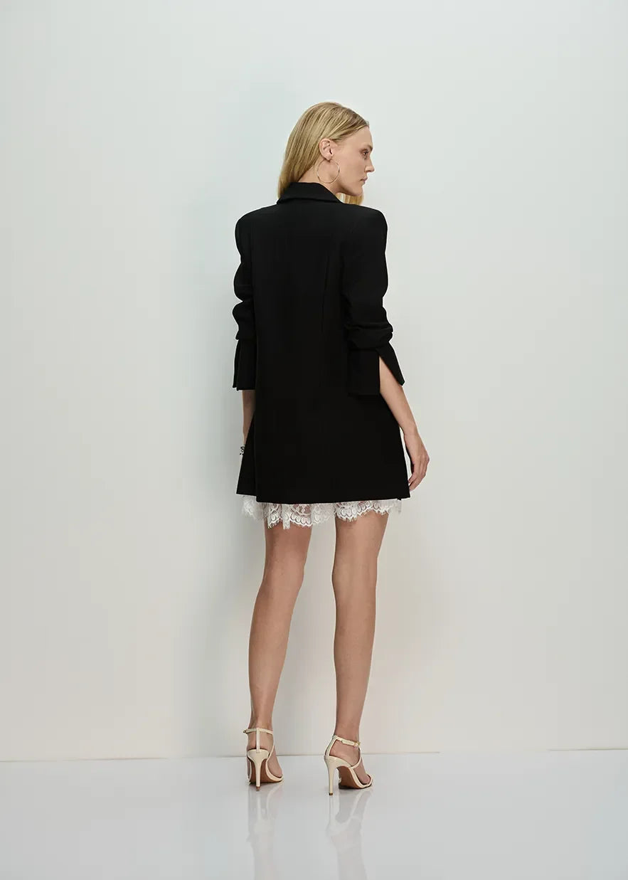 Tailored blazer zippers