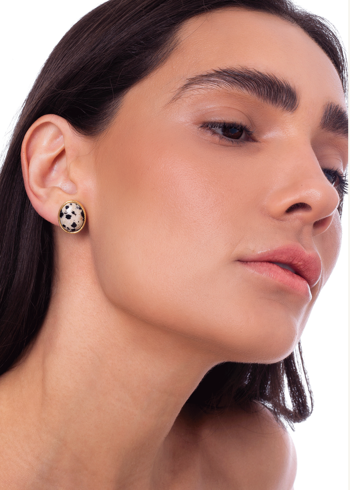 Genese Earring - Dalmatian Jasper
