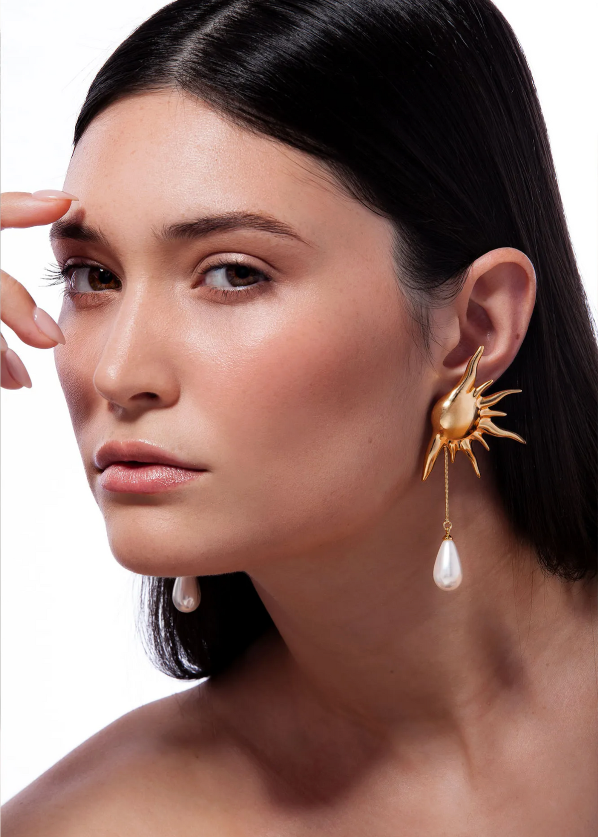Eclipse Earring - Gold and Rhodium Plated