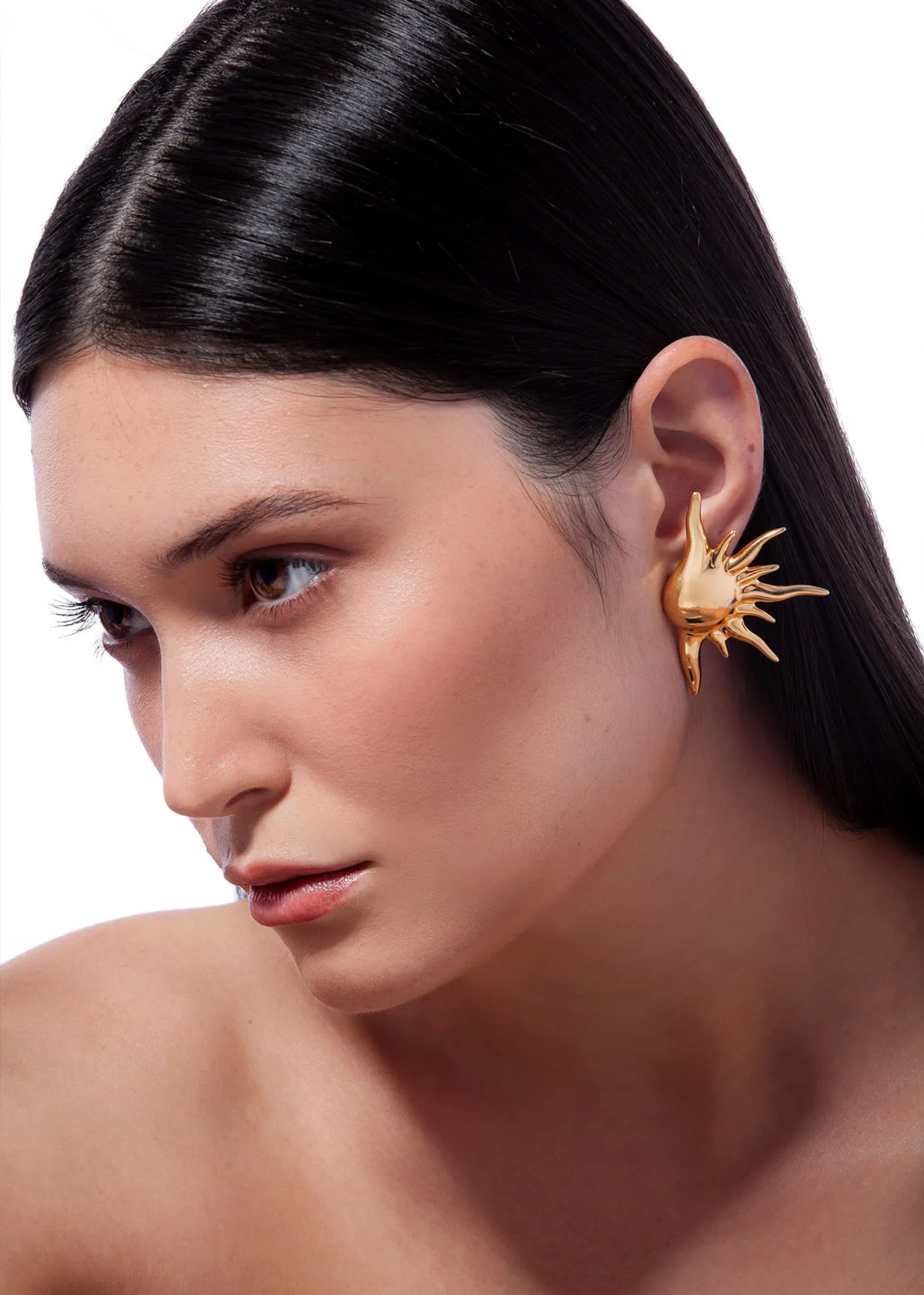 Eclipse Earring - Gold and Rhodium Plated