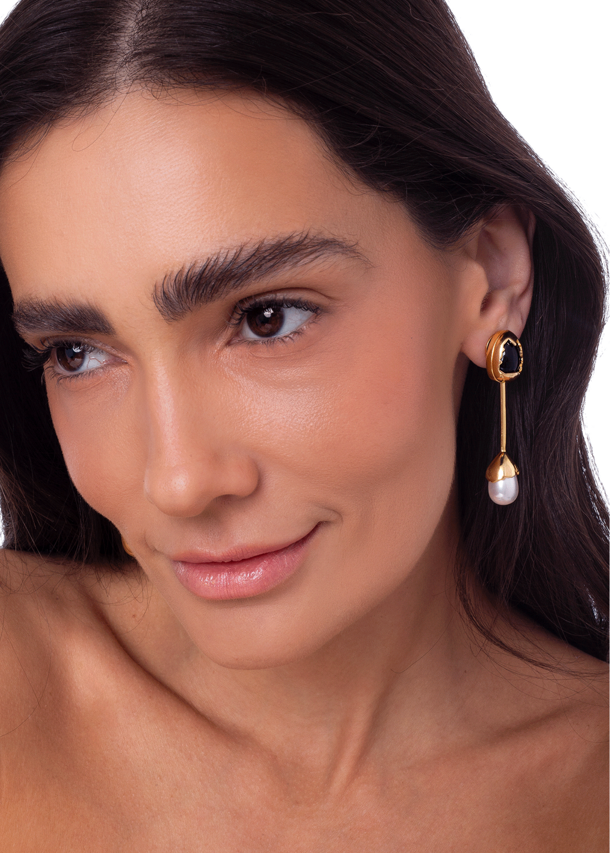 Genese Earring - Dalmatian Jasper