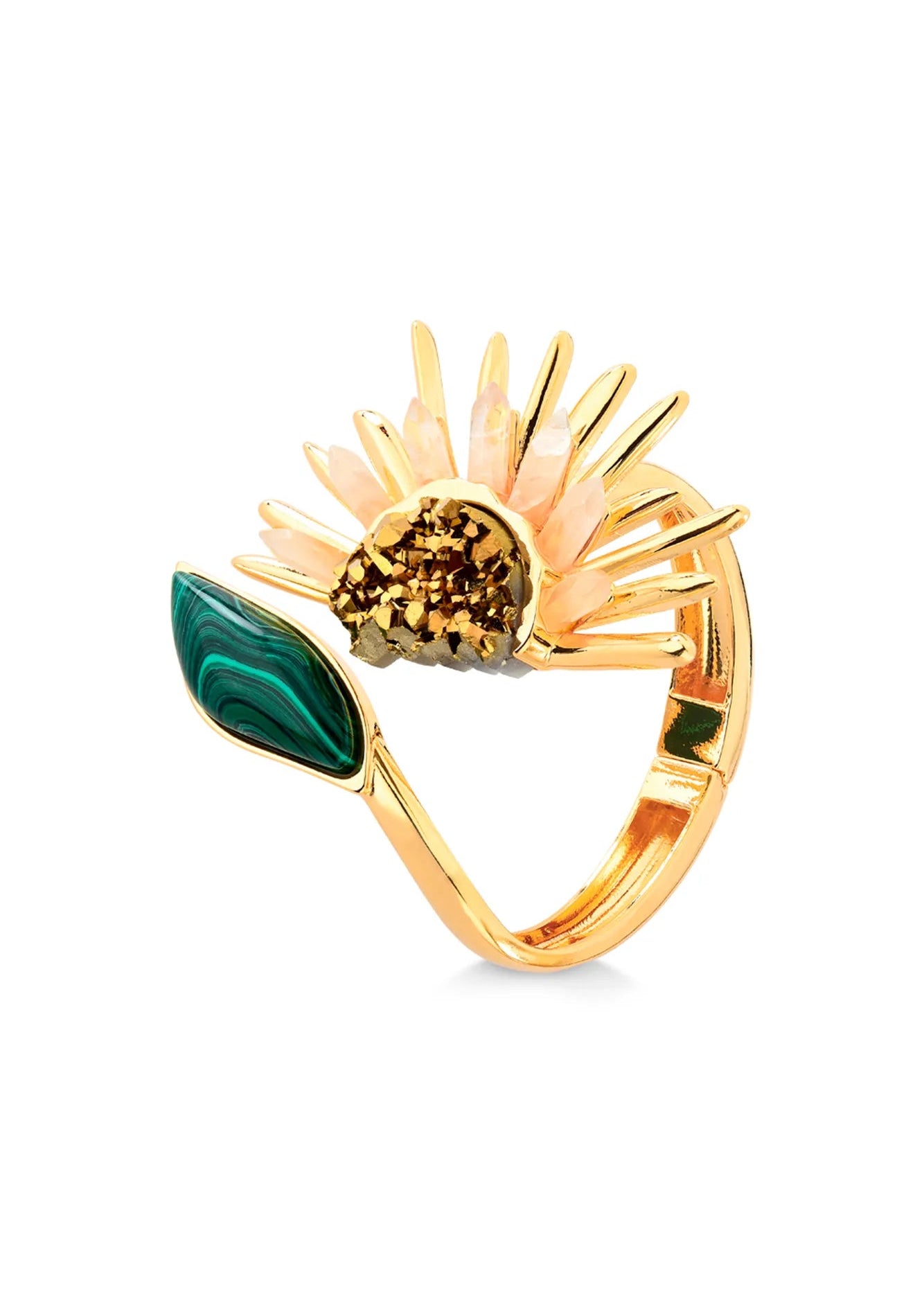 Girassol Bracelet with malachite