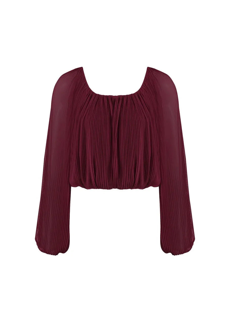 guava pleated blouse