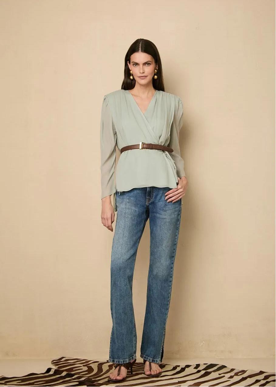 High Waist Denim Pants