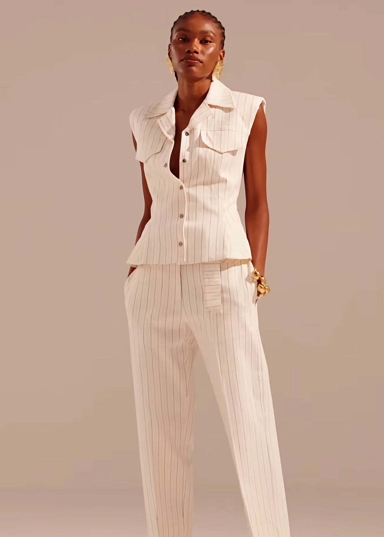 Pants and Vest Stripe Set