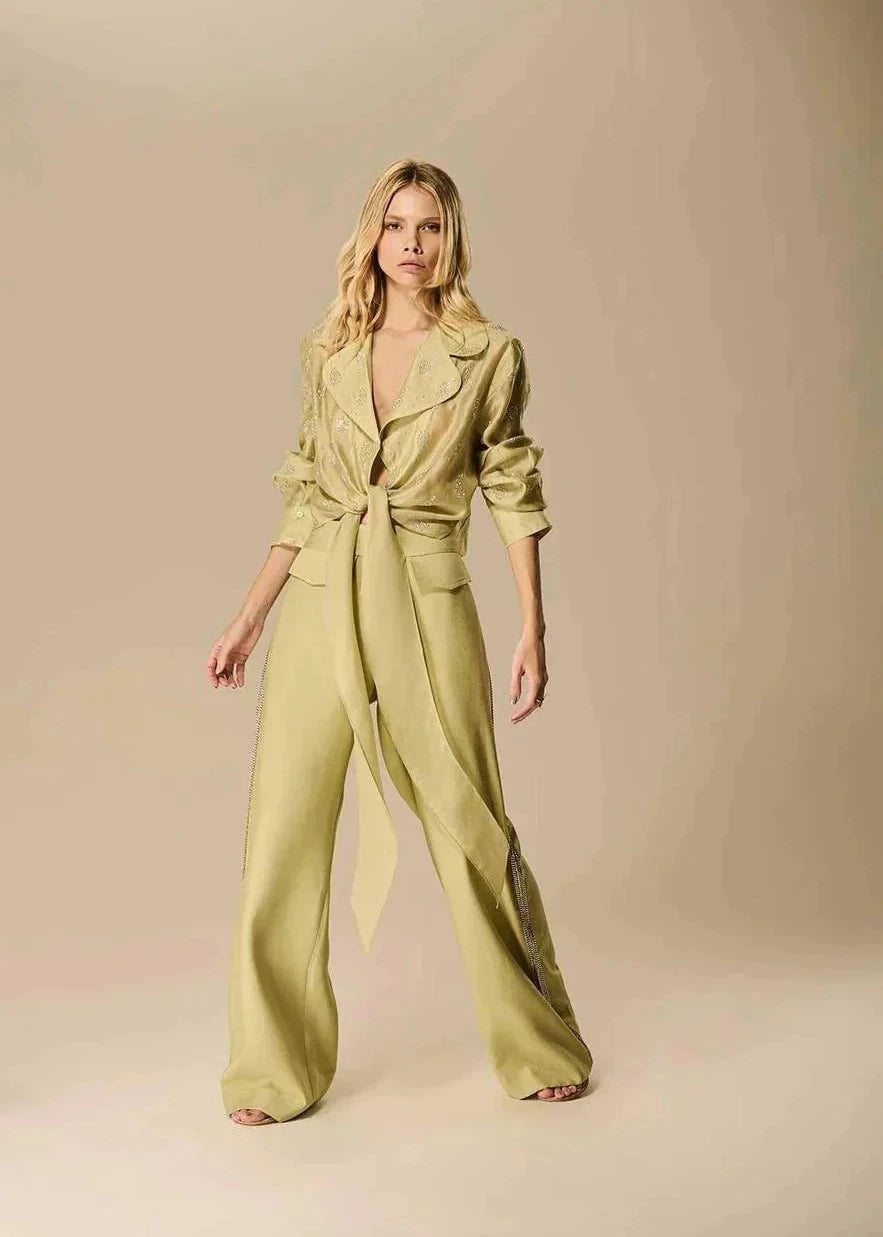 Tailored Pants with Chains