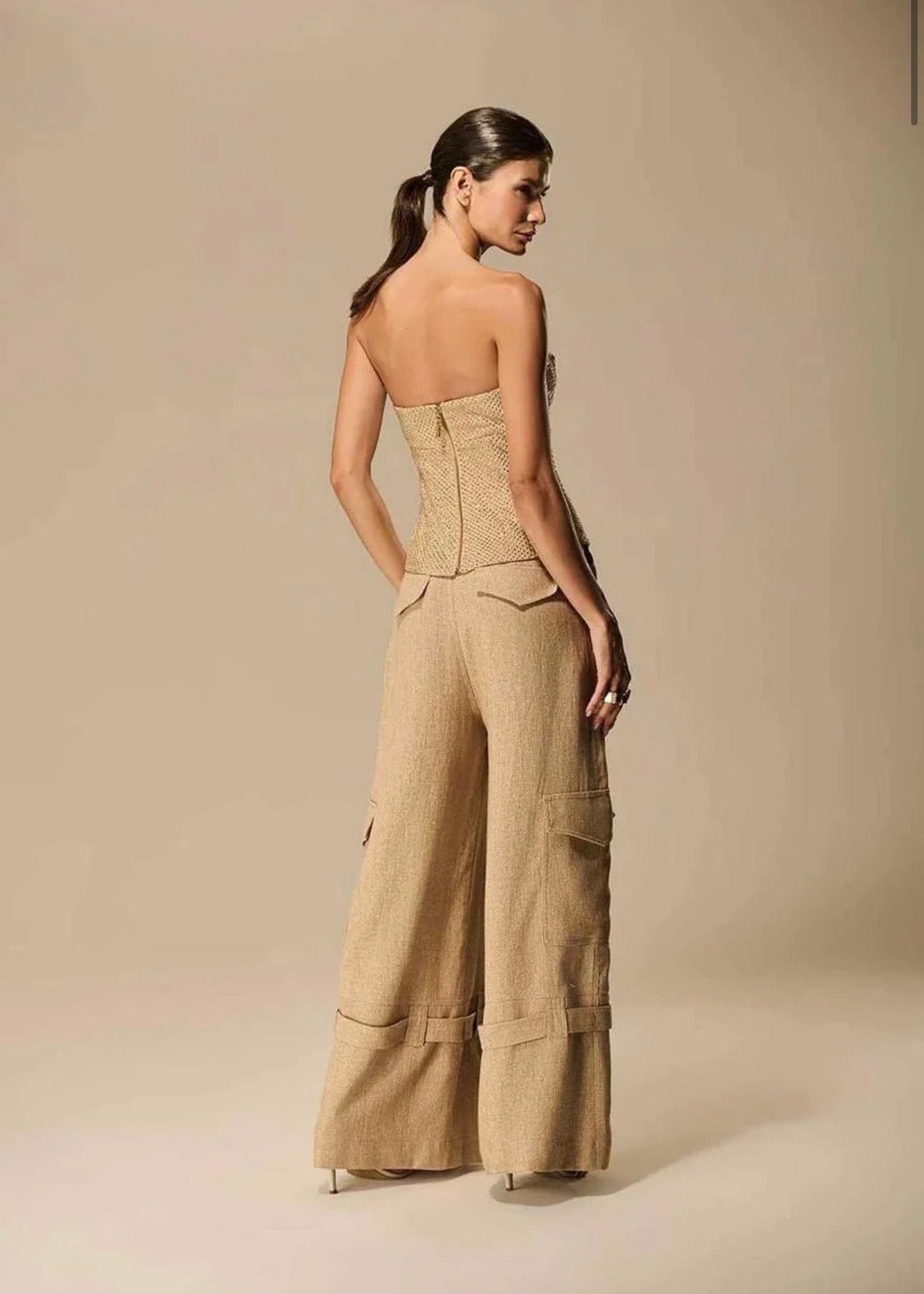 Line Lurex Cargo Pants