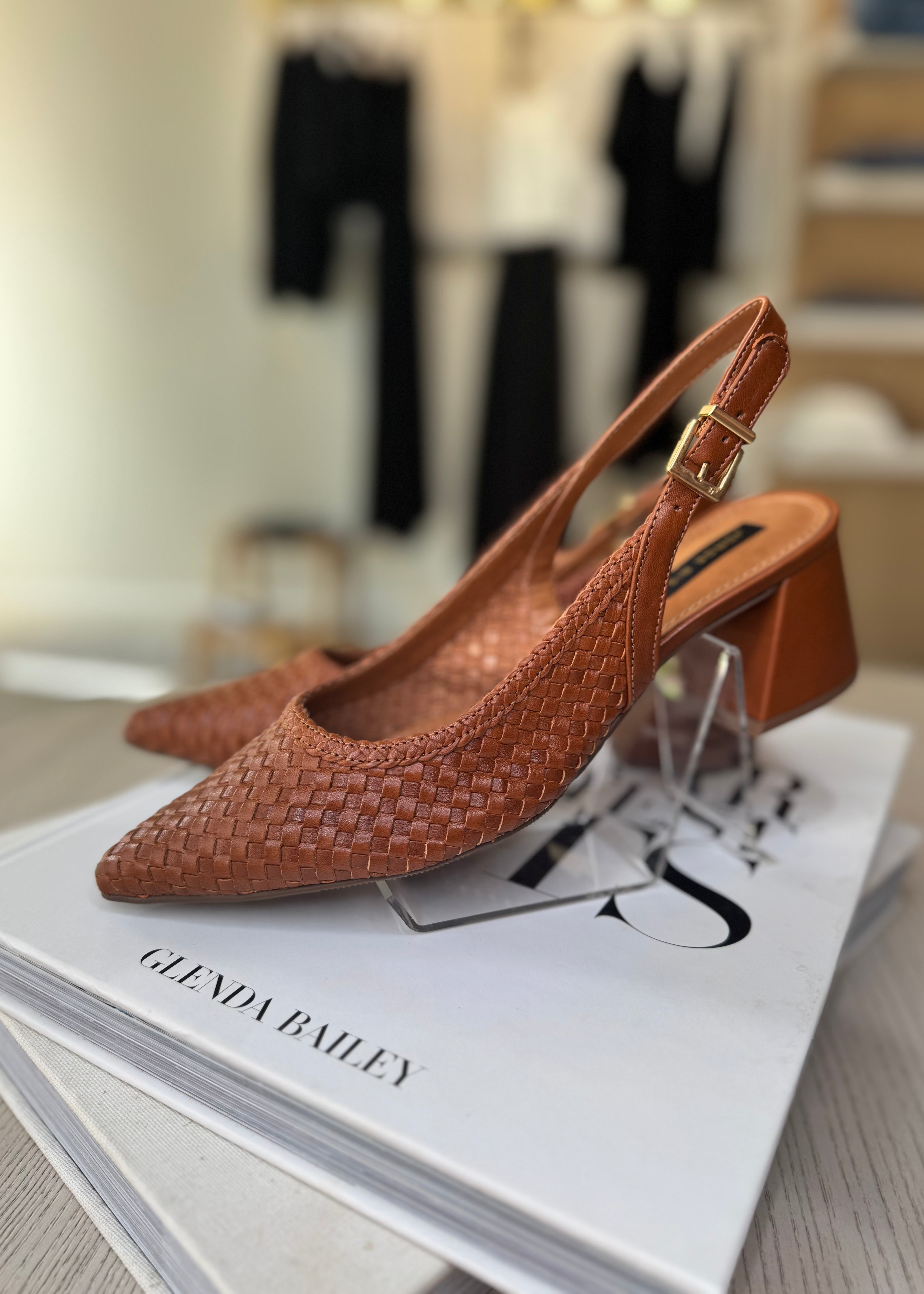 Caramel Woven Shoe