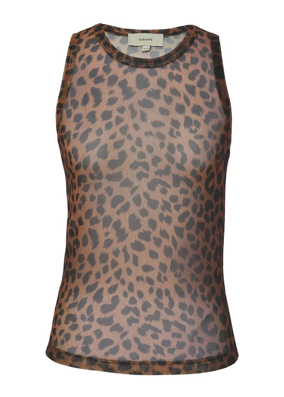 Leopard Sheer Tank Top