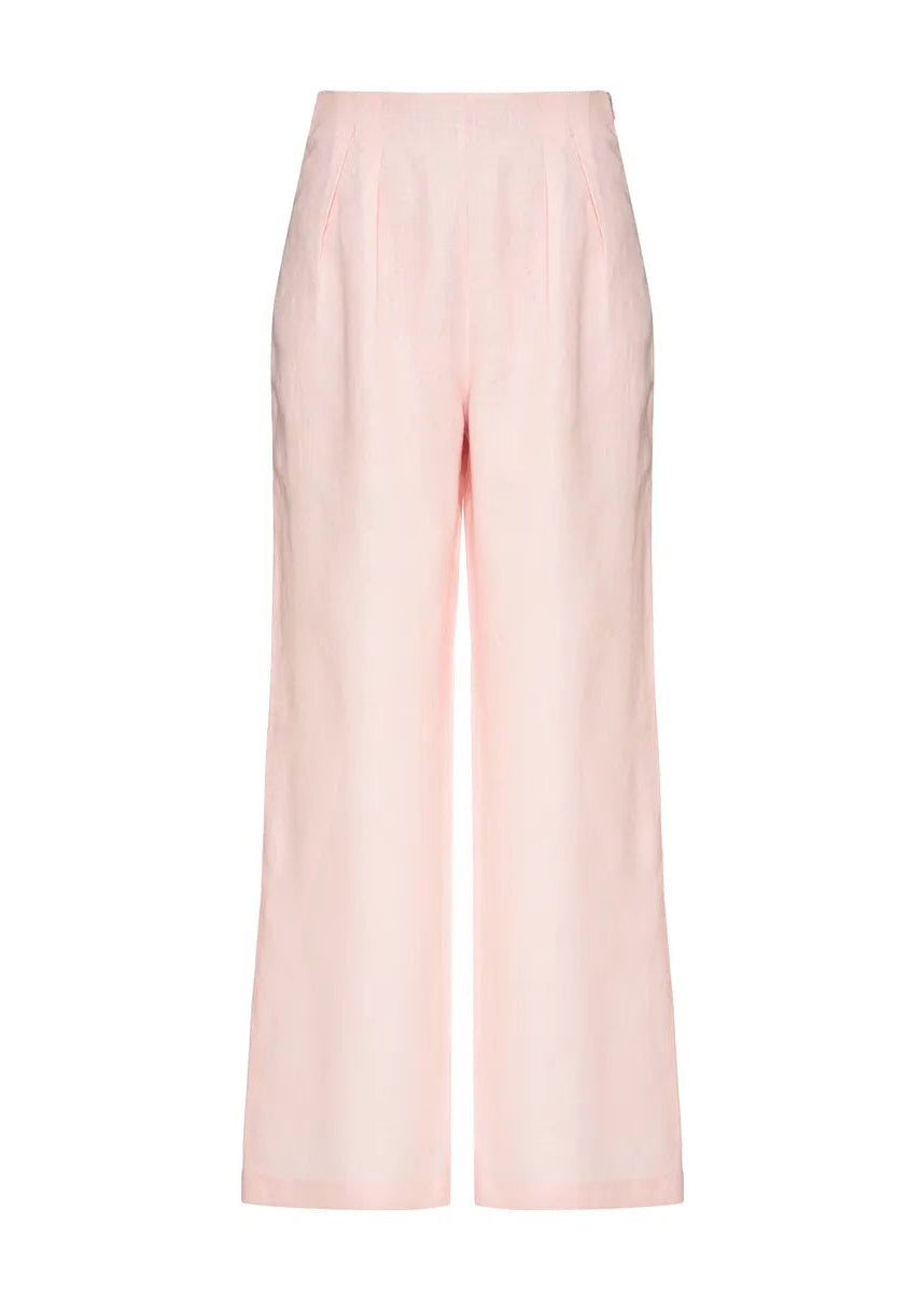 Light pink pants on a white background