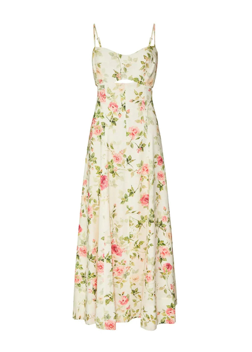Floral dress on a white background