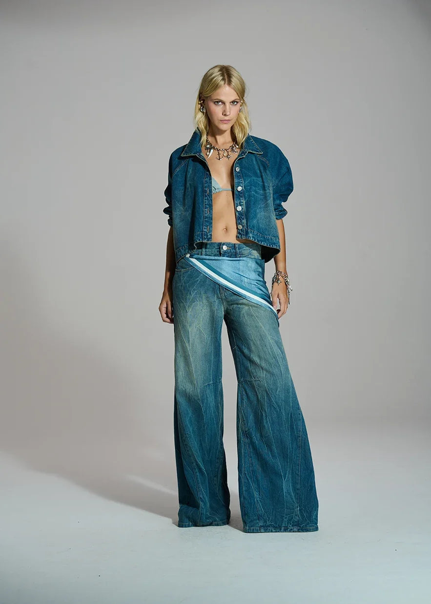 Maxi denim jacket