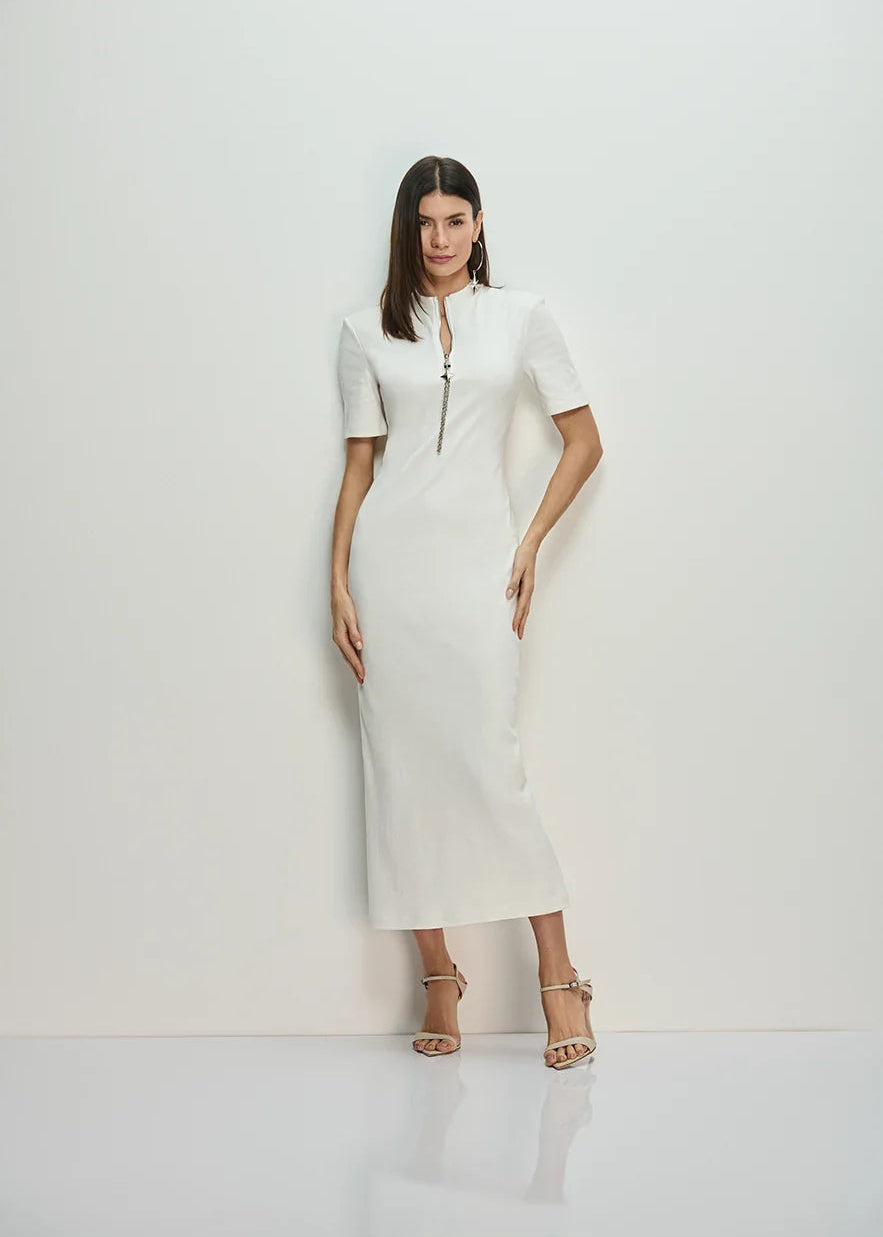 Midi dress zipper
