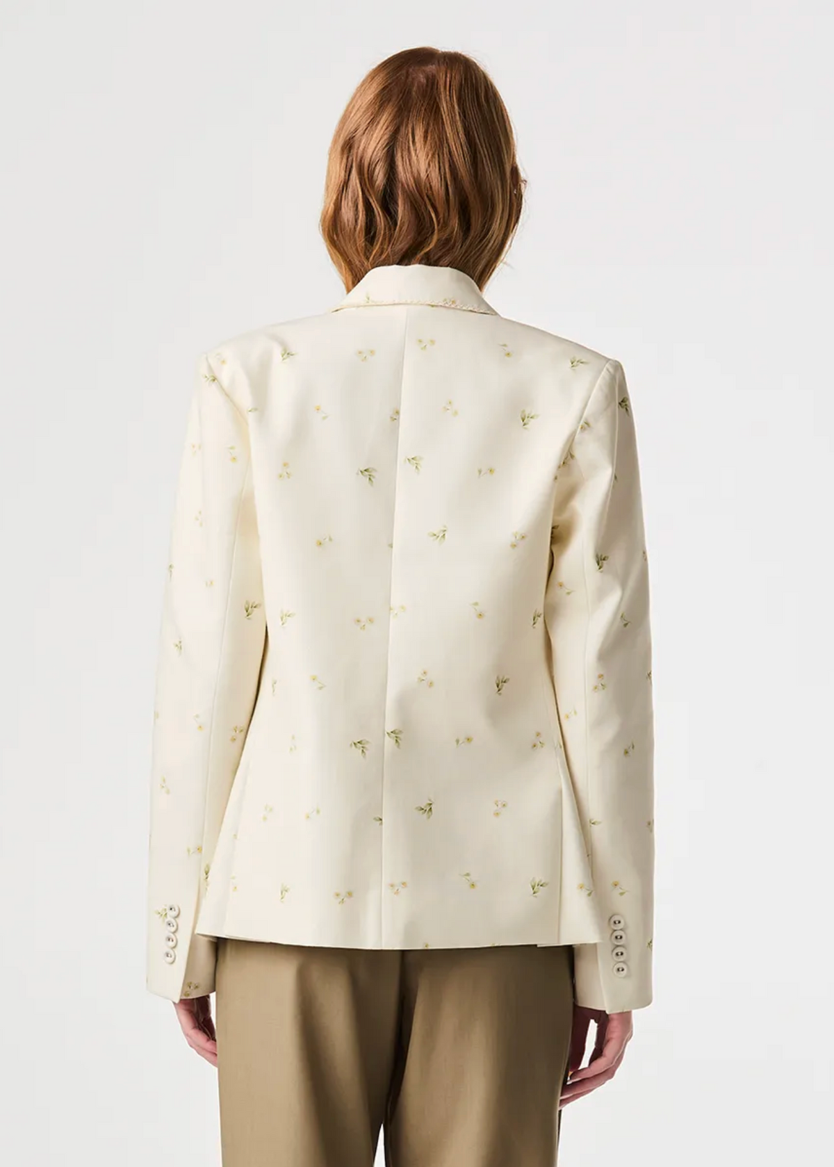 Narcissus print blazer