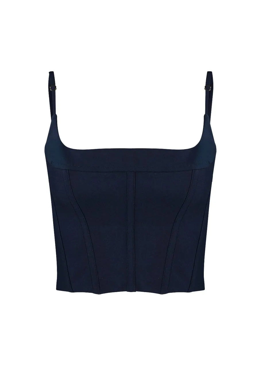 Navy blue corset