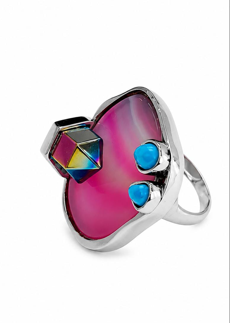 Pink Agate Essence Ring