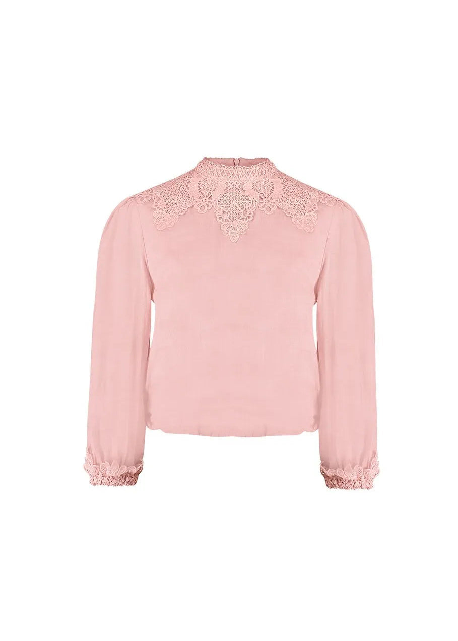 Light Pink Lace Blouse