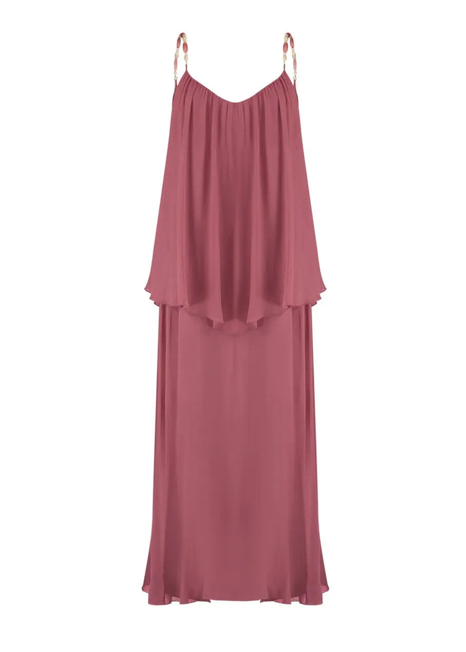 Pink long dress
