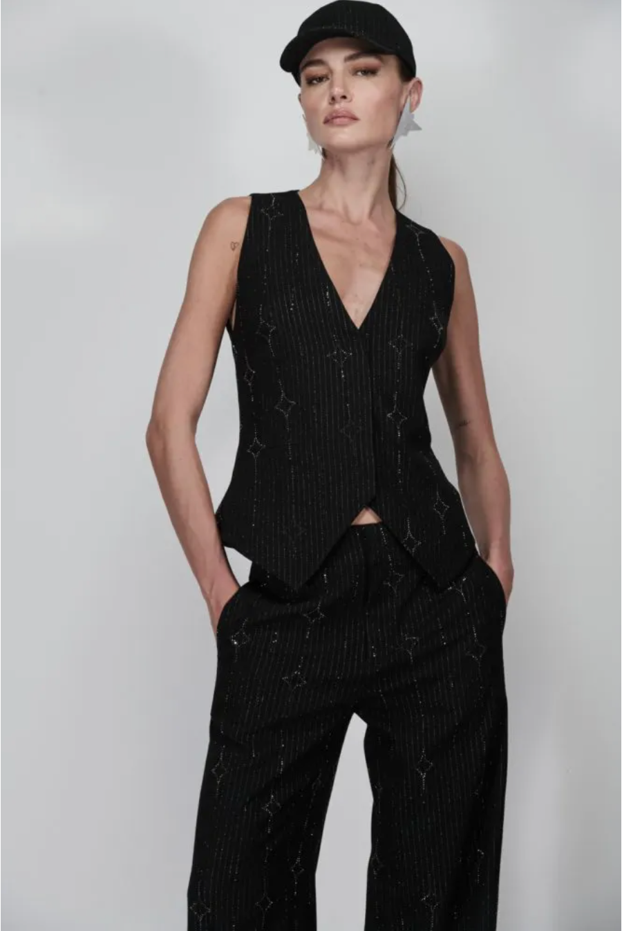 Pinstripe Vest