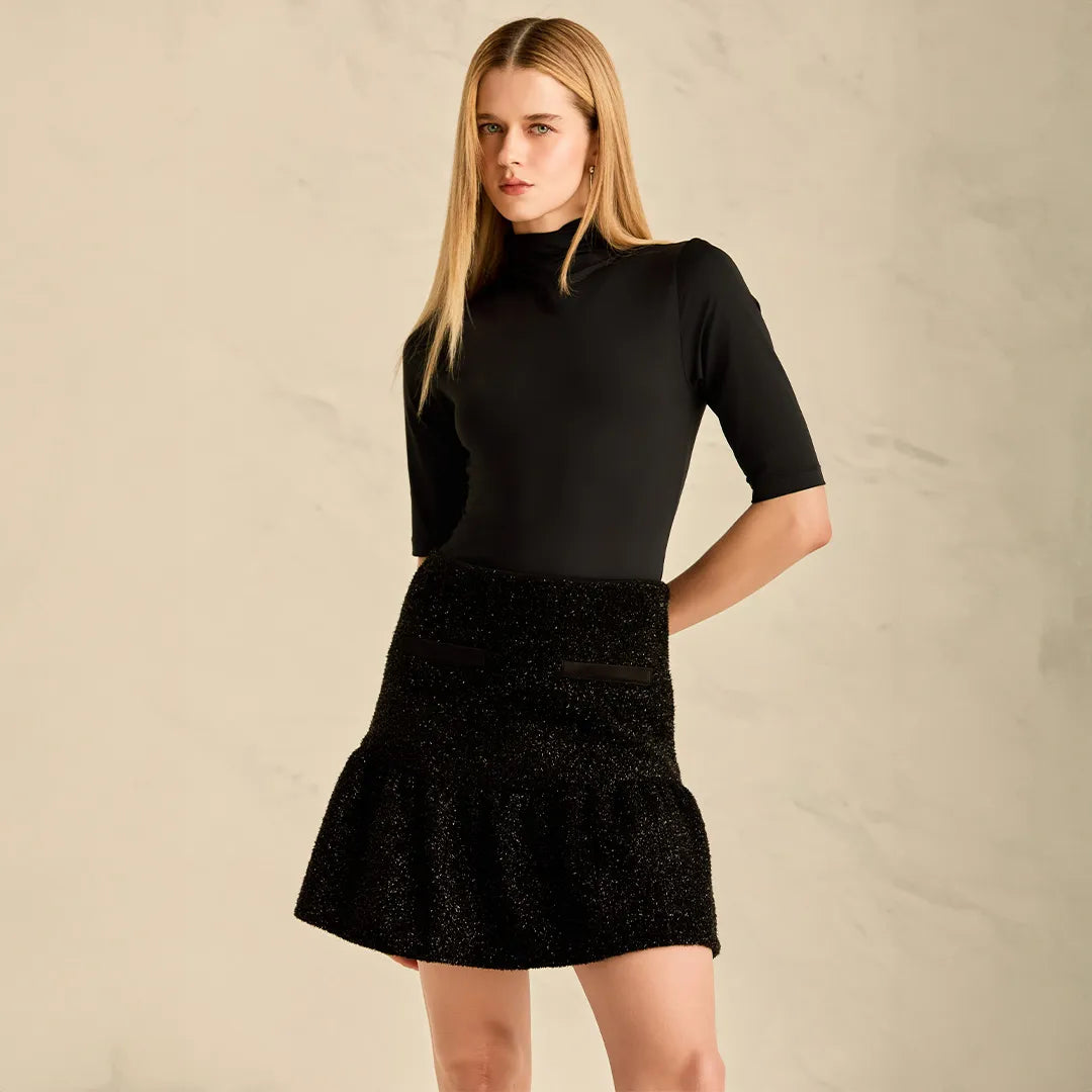 Black Glittery Skirt