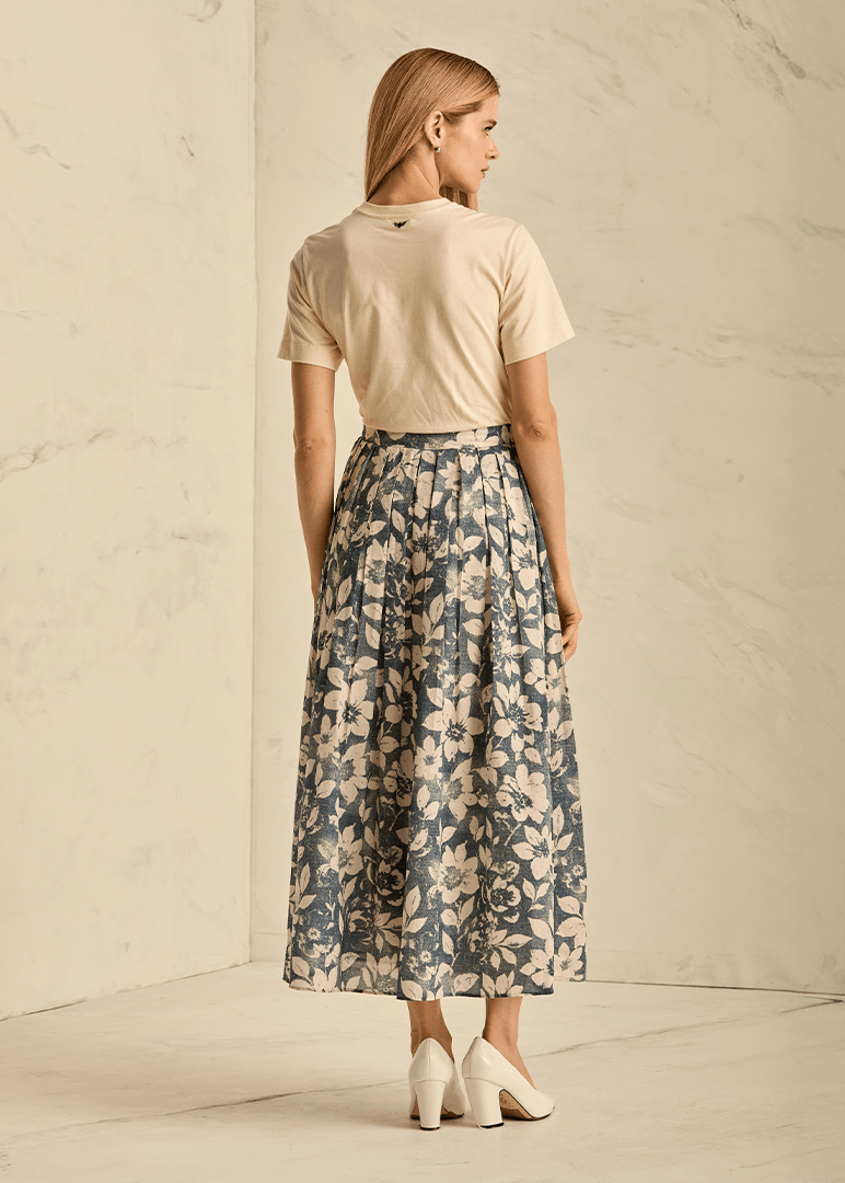 Floral Midi Skirt