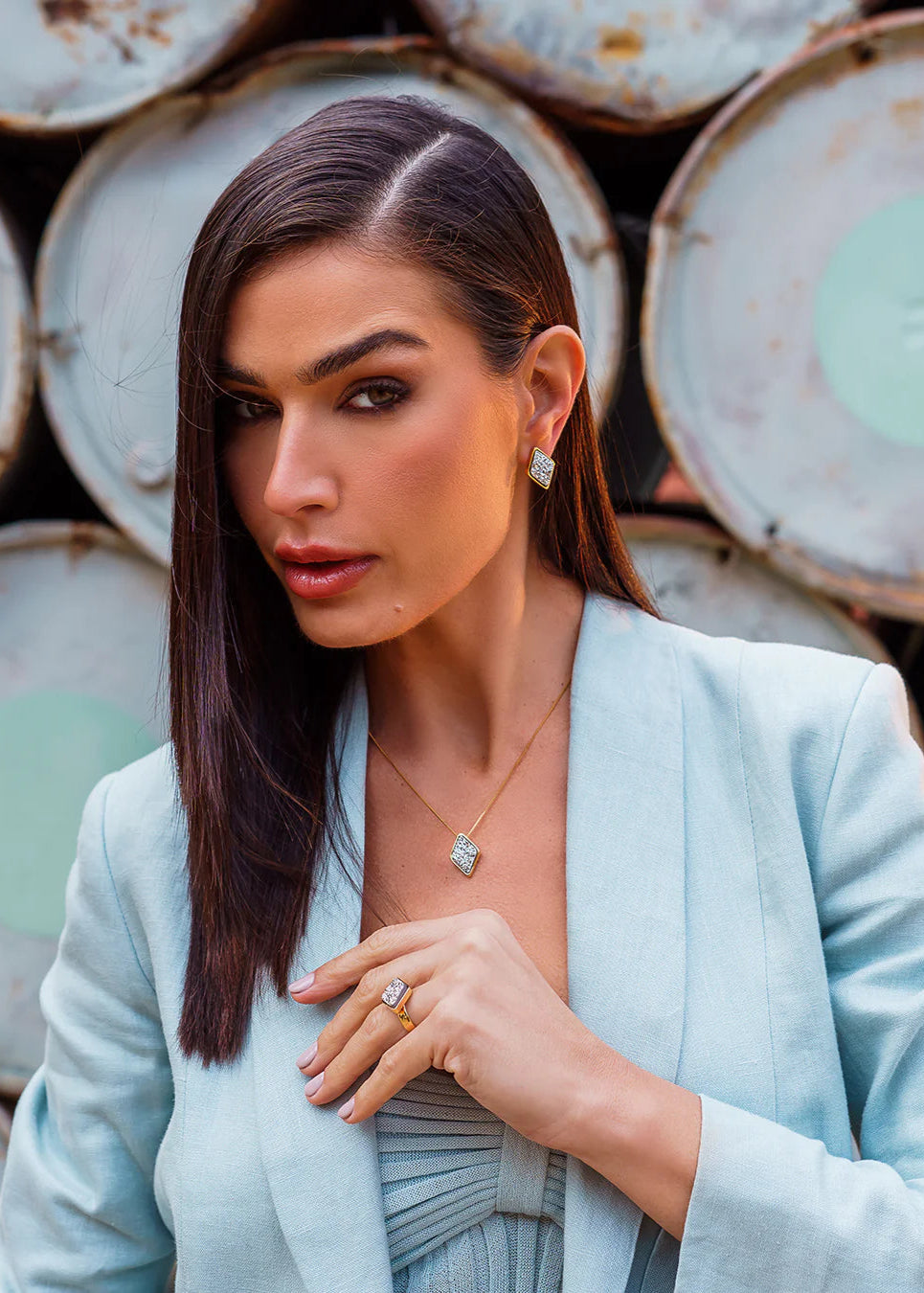 Tradição Earring Druzy