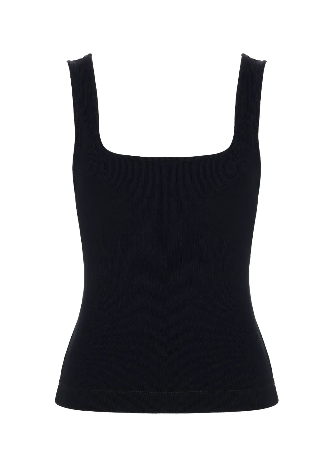 Black tank top on a white background