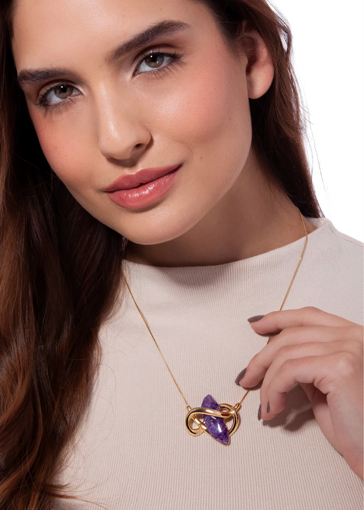 Reviravolta Necklace P - Amethyst