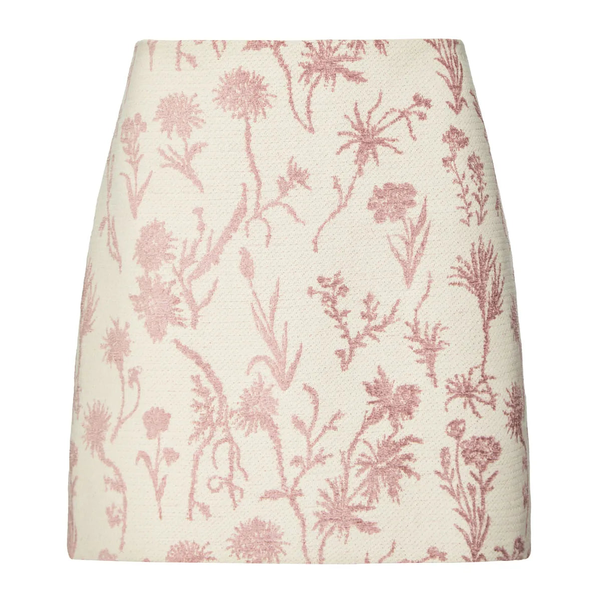 Floral patterned skirt on a white background