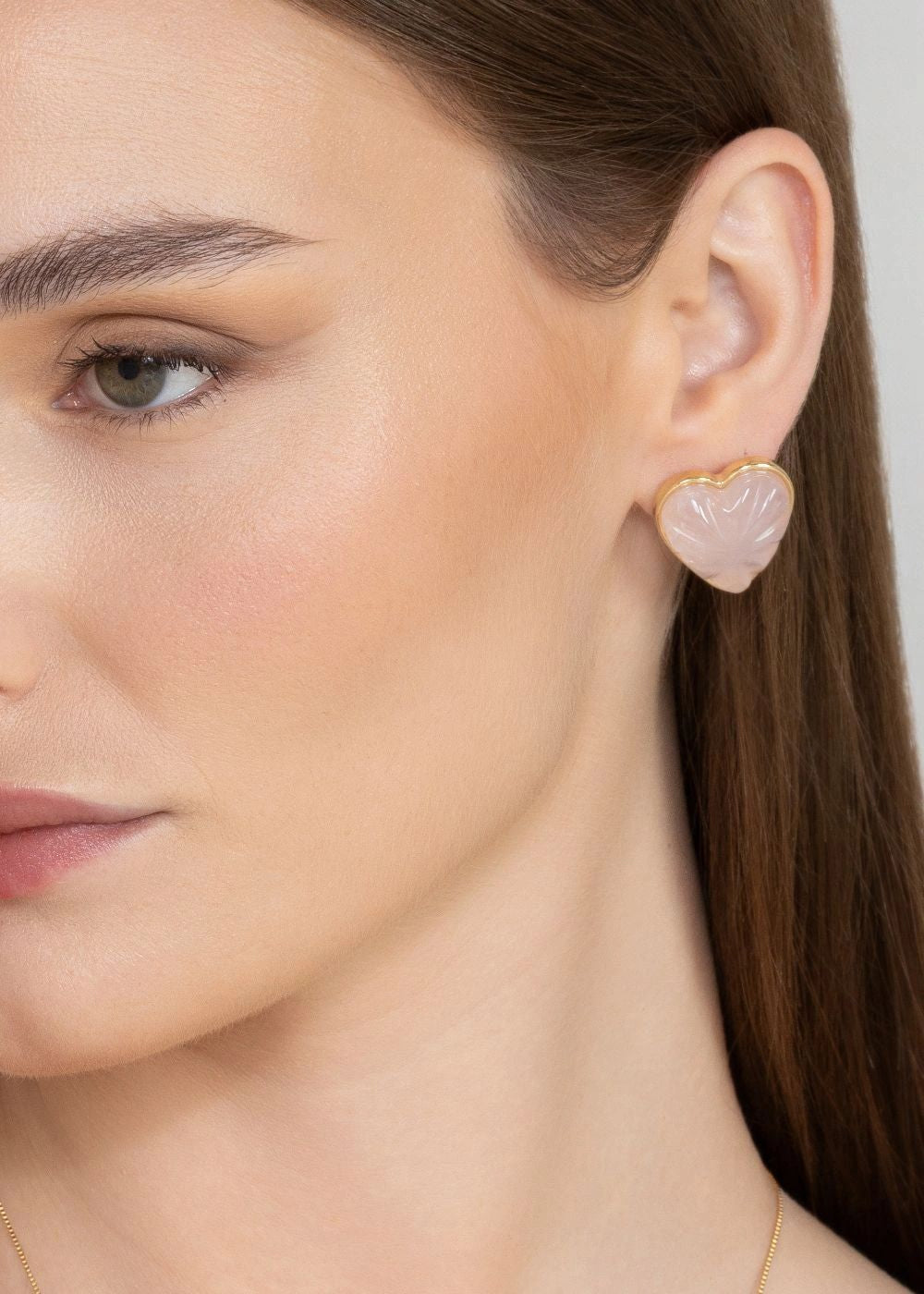 Rose Quartz Earring