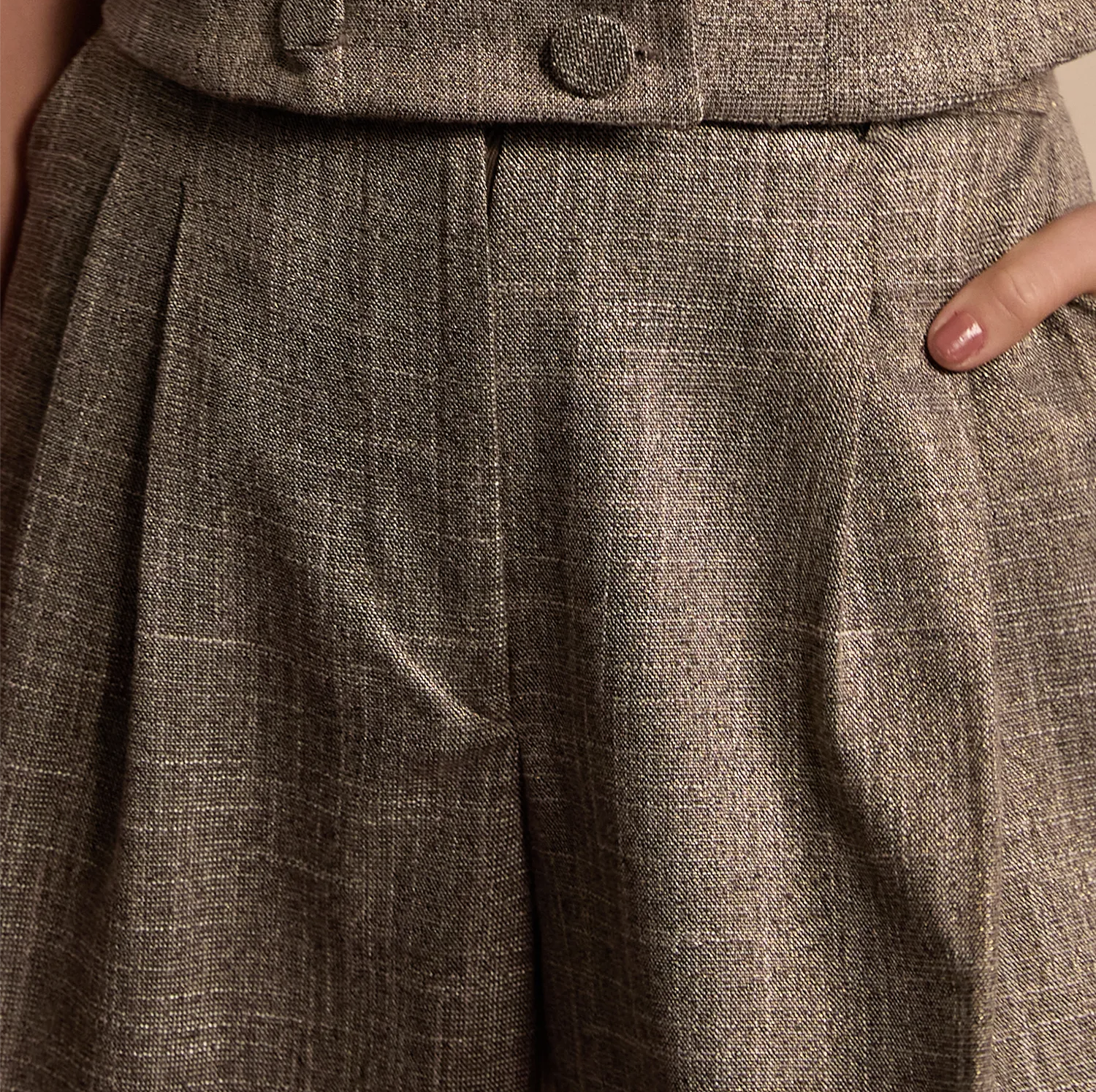 Lurex Tailored Pants