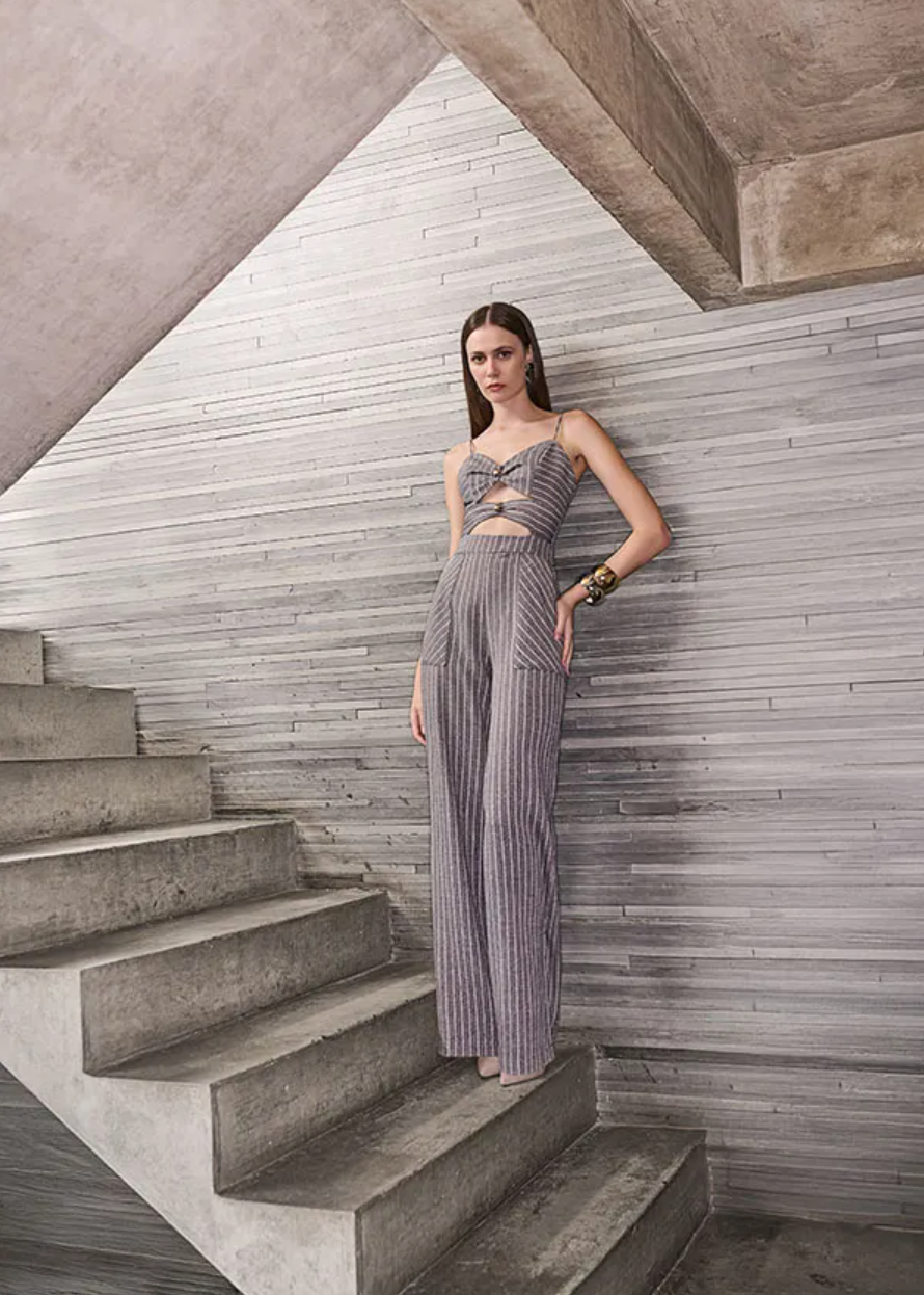 Striped Jumpsuit