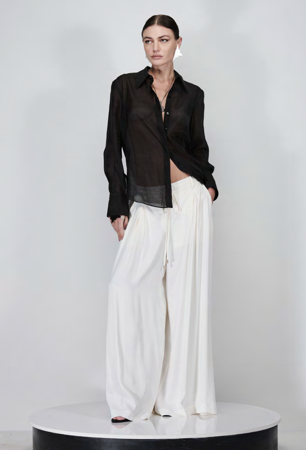 Satin Wide Pants