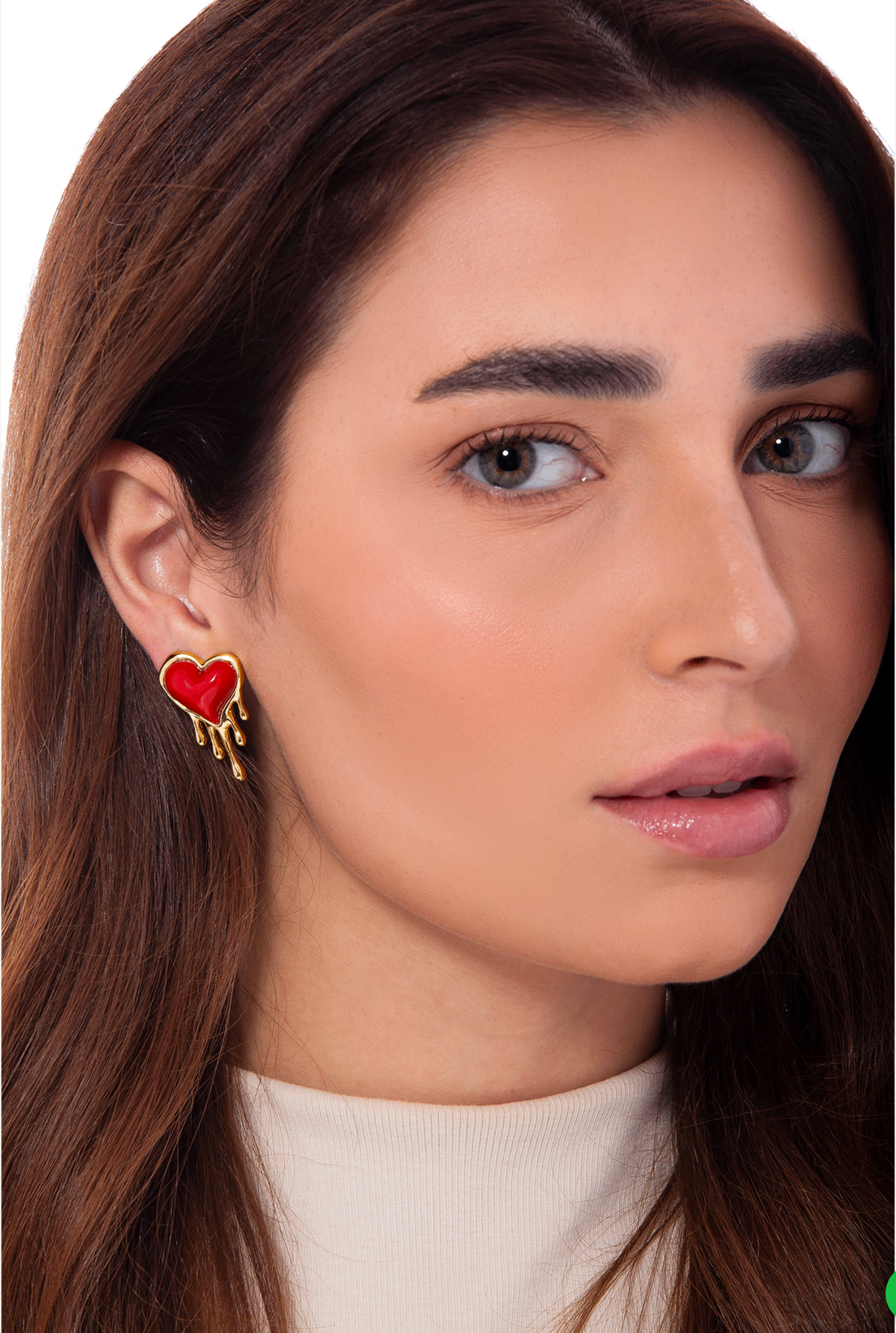 Delirio Earring - Red Resin